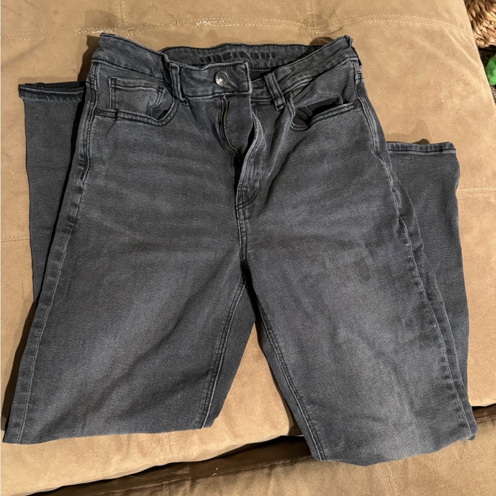 American Eagle Black Mom Jeans